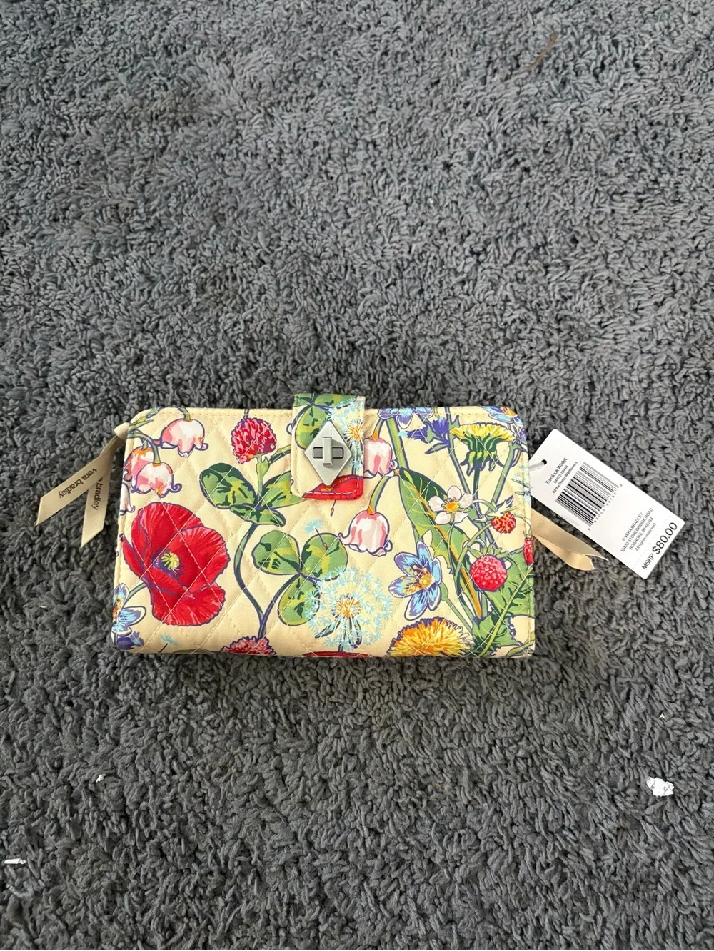 NWT Vera Bradley Turnlock Wallet - All the Pretty Wildflowers